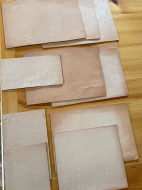 Neutral Tooling Leather Scrap Pack- cowhide (10 pieces)